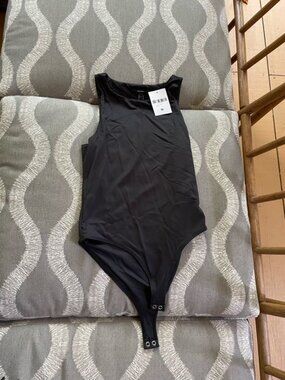 Forever 21 Black Knit Bodysuit Size M NWT